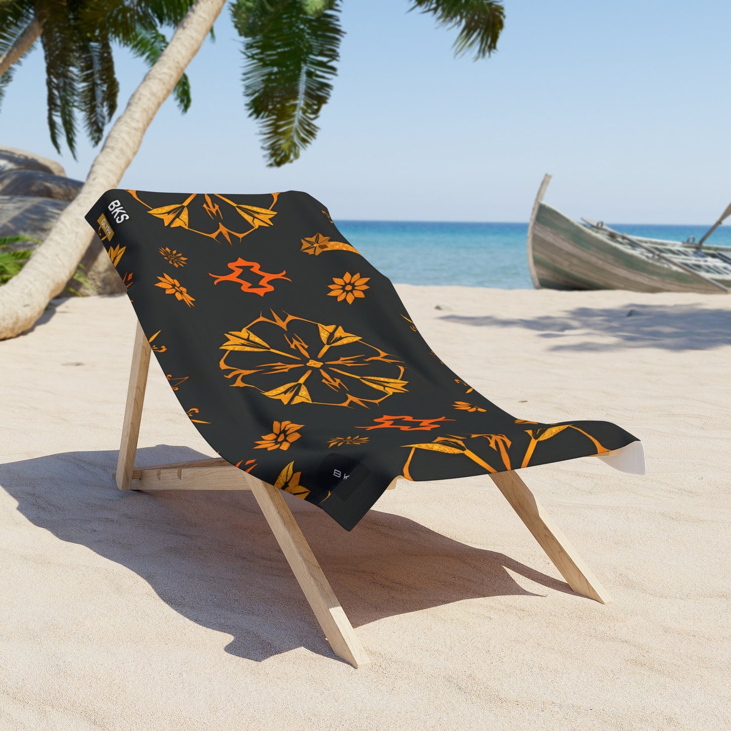 BKS Glyph Scroll™ Beach Towel