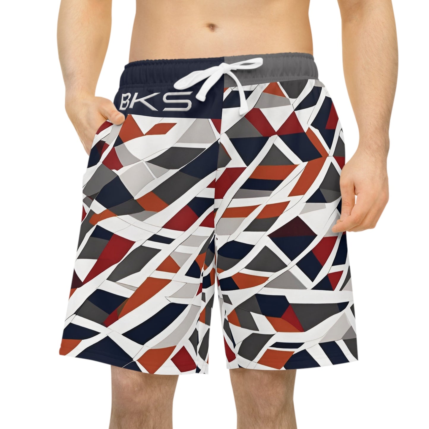 BKS Pulse Shard™ Athletic Long Shorts Printify bakabo.club