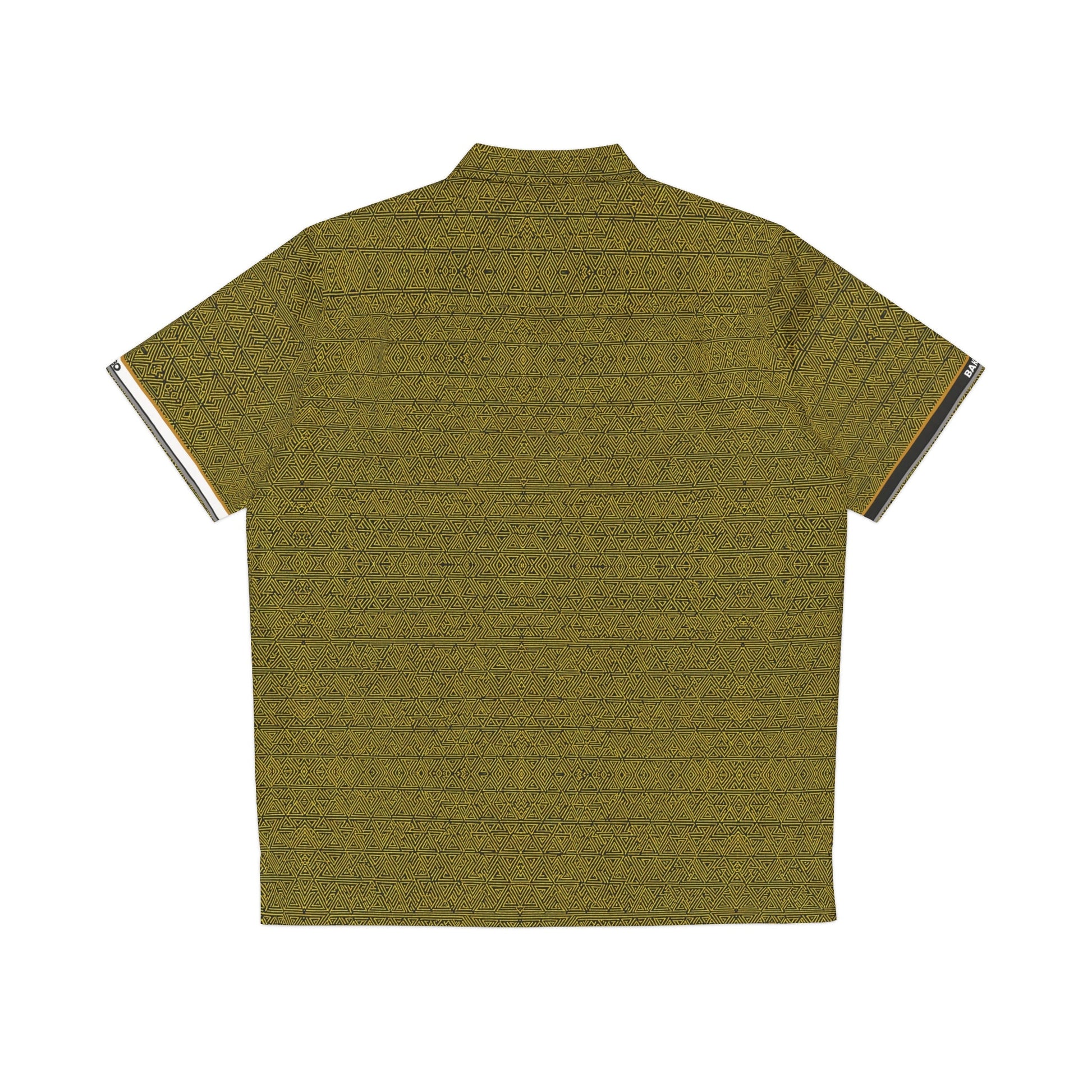Olive Tropical Print Hawaiian Shirt — Men's Relaxed Camp-Collar Button-Up Printify bakabo.club