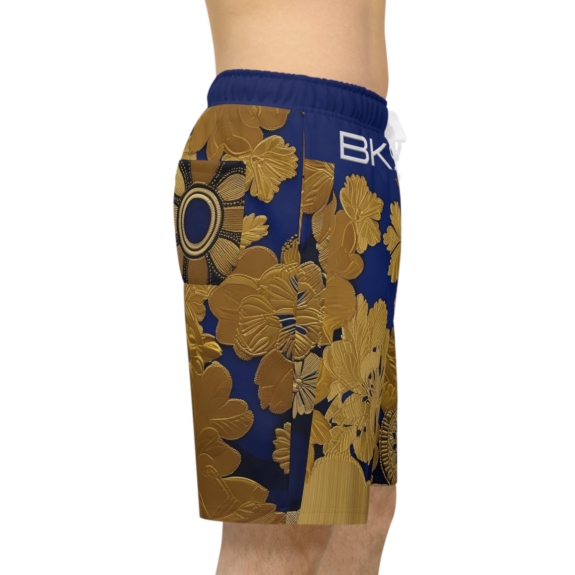 BKS Hours Brocade™ Athletic Long Shorts Printify bakabo.club
