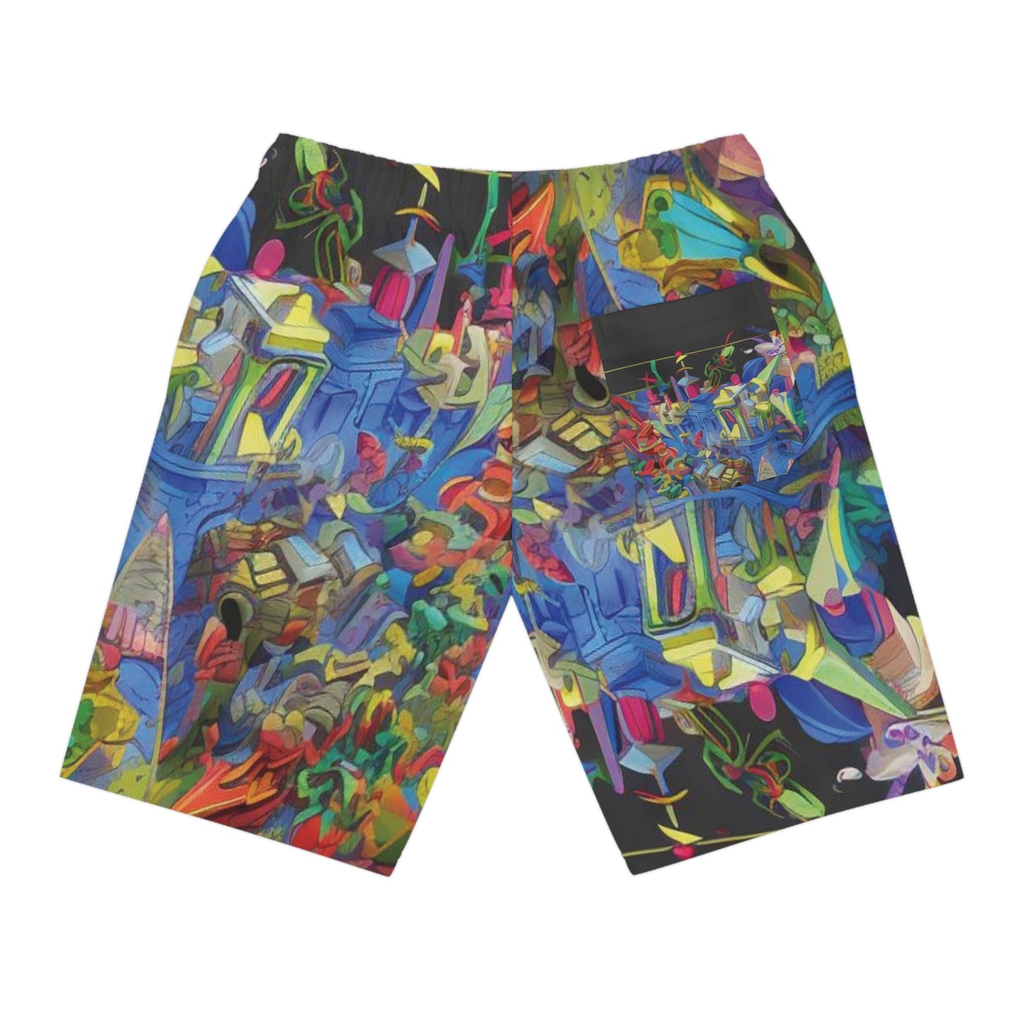 BKS Riviera Blocks Athletic Long Shorts - BKS Riviera Athletic Shorts