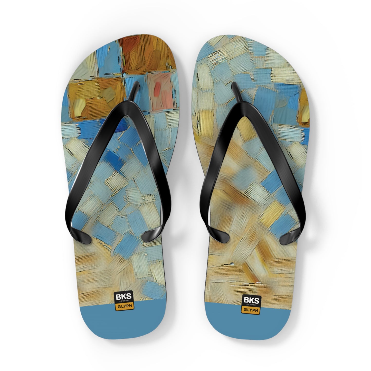 BKS Glyph Mosaic Tile™ Flip Flops