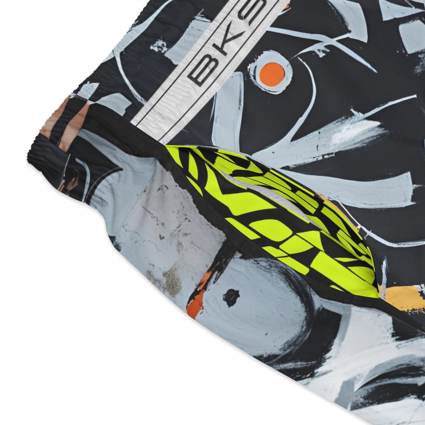 Graffiti Heart Swim Trunks — Abstract Street Art AOP Boardshorts Printify bakabo.club