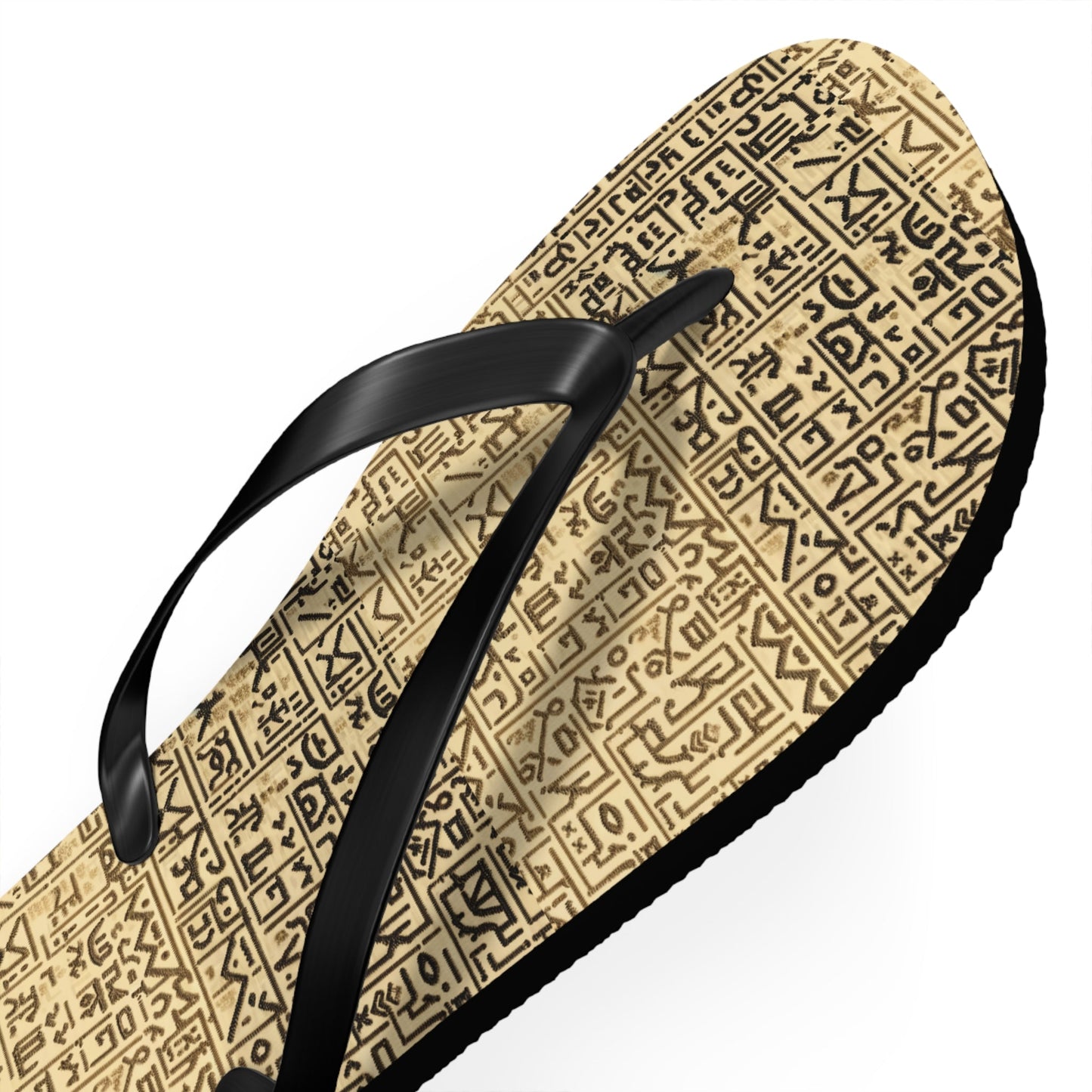 Flip Flops - Vintage Aztec Pattern Beach Sandals Printify bakabo.club