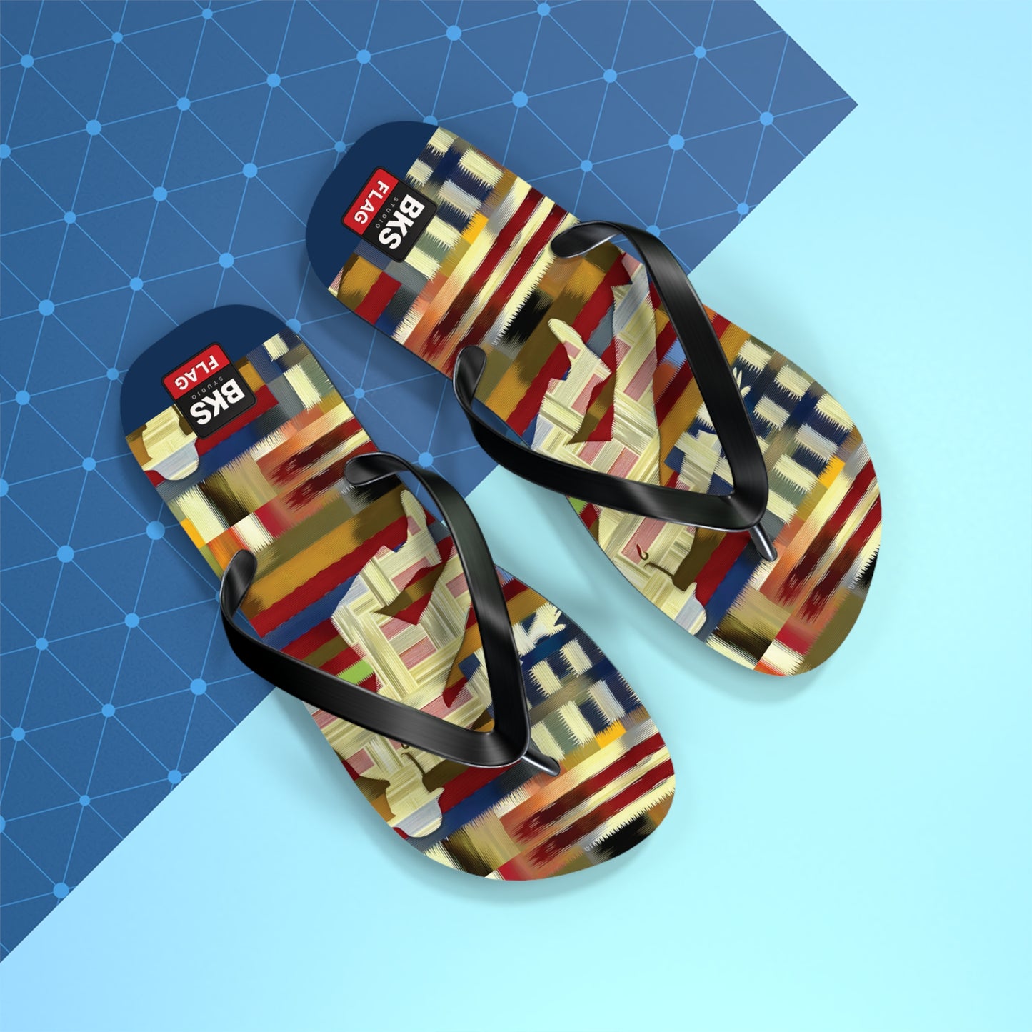 BKS Flag Colorblock Red™ Flip Flops