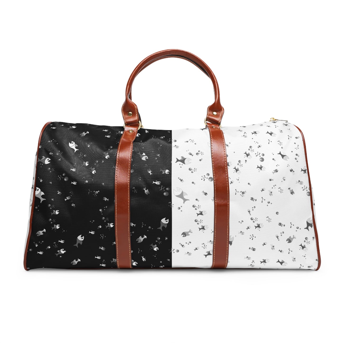 Starry Contrast Waterproof Travel Duffle Bag Printify bakabo.club