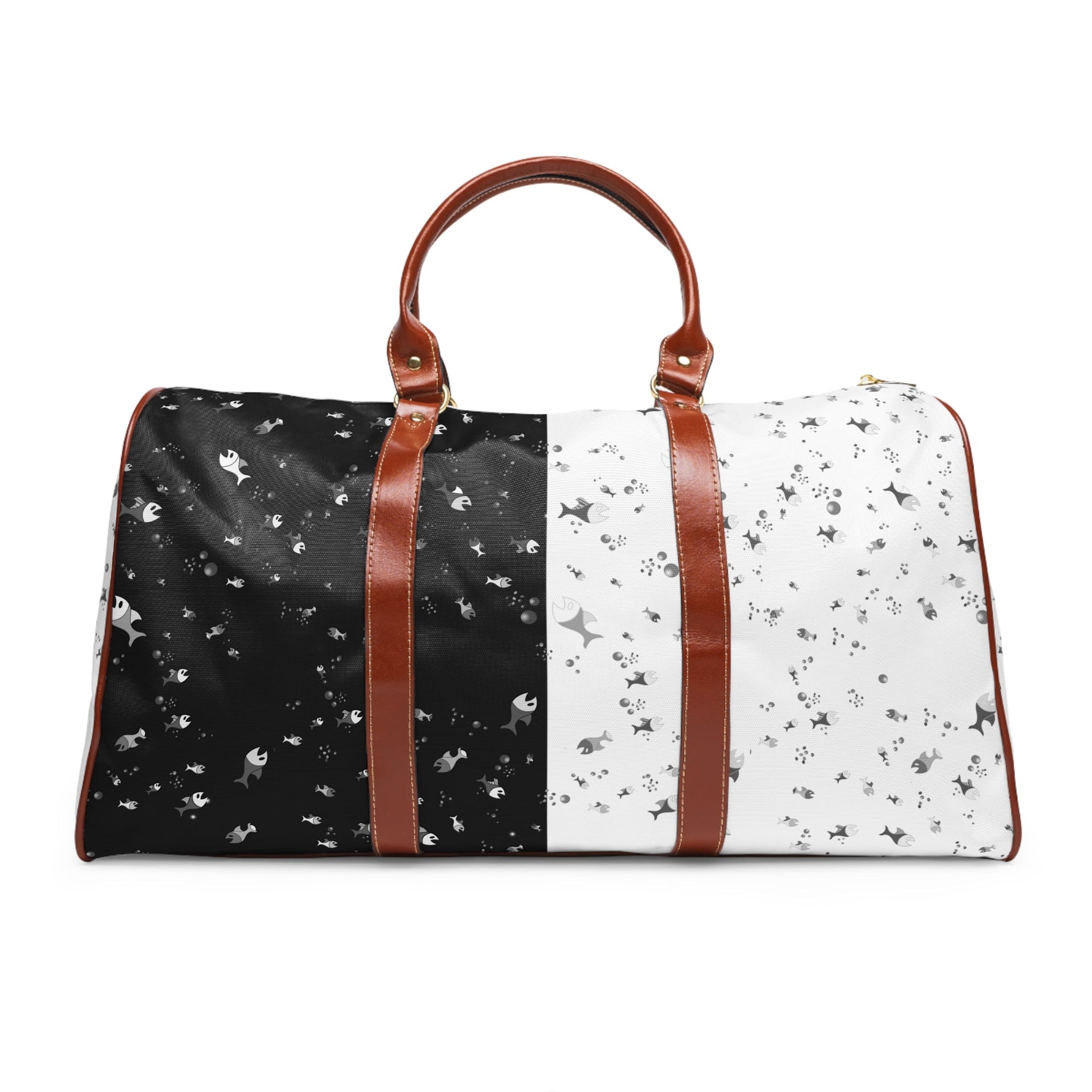 Starry Contrast Waterproof Travel Duffle Bag Printify bakabo.club