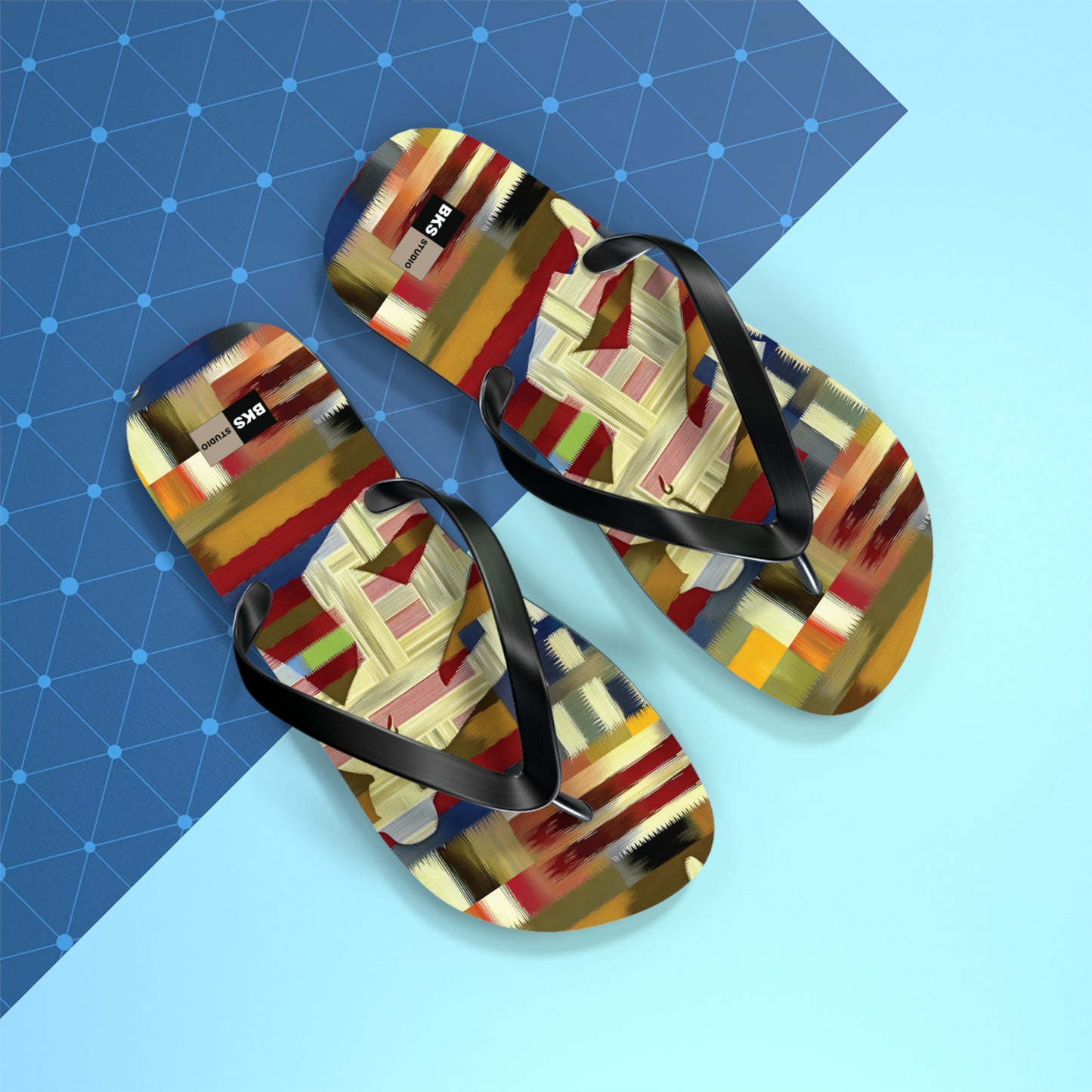 BKS Flag Colorblock Red™ Flip Flops