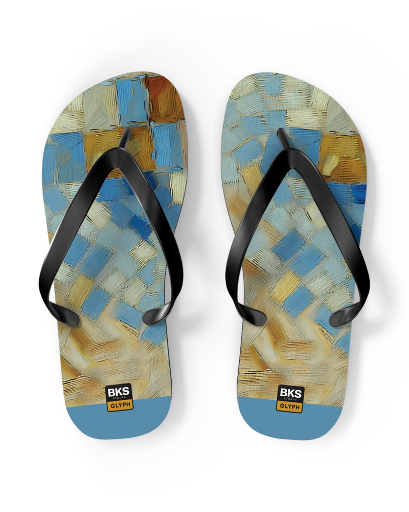 BKS Glyph Mosaic Tile™ Flip Flops