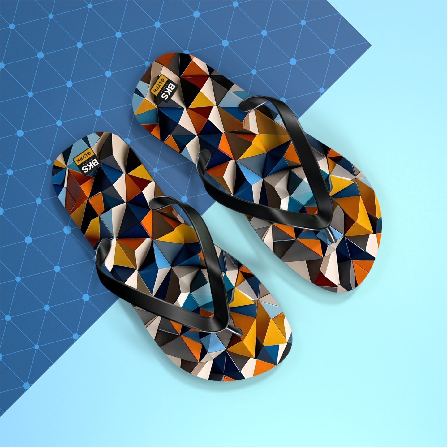 BKS Hours Mosaic Triangle™ Flip Flops
