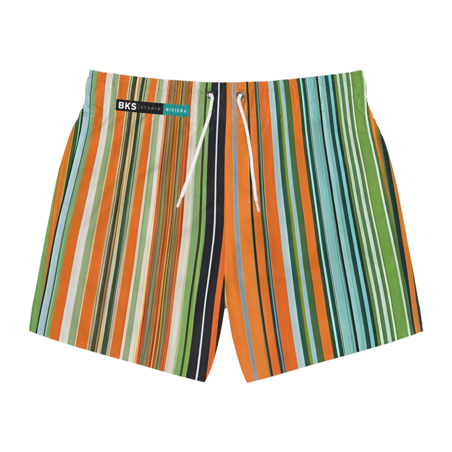 BKS Riviera Striped Green™ Swim Trunks