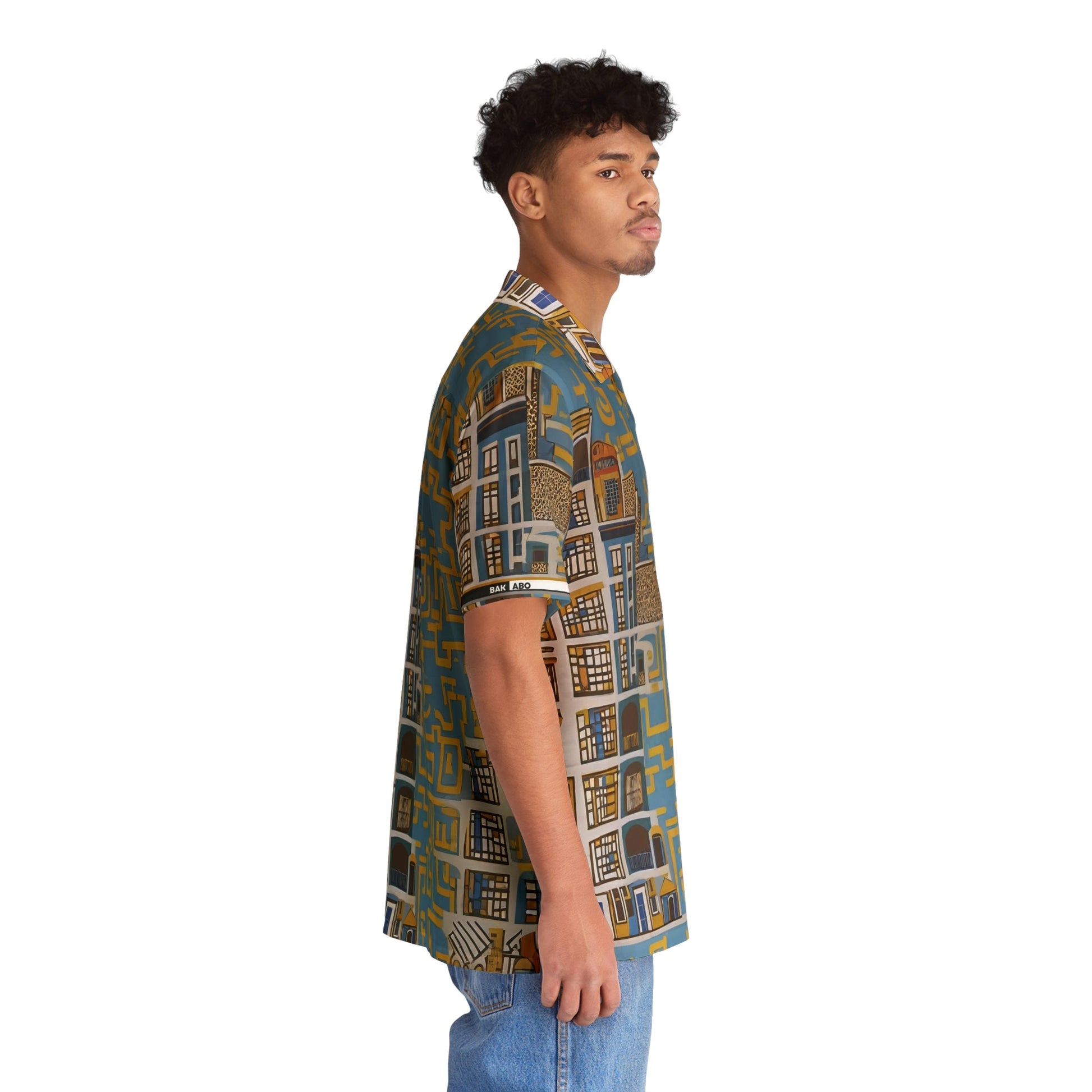 BKS Glyph City™ Hawaiian Shirt Printify bakabo.club