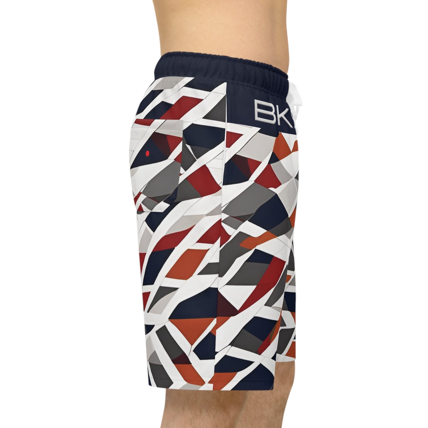 BKS Pulse Shard™ Athletic Long Shorts Printify bakabo.club