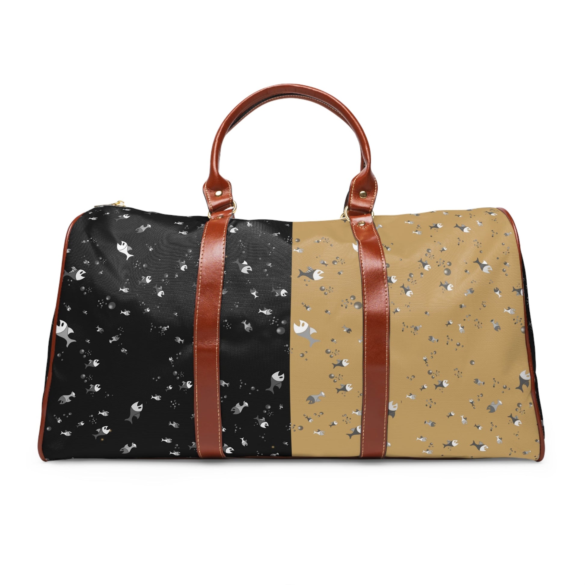 Waterproof Duffle Bag — Two-Tone Confetti Travel Weekender Printify bakabo.club