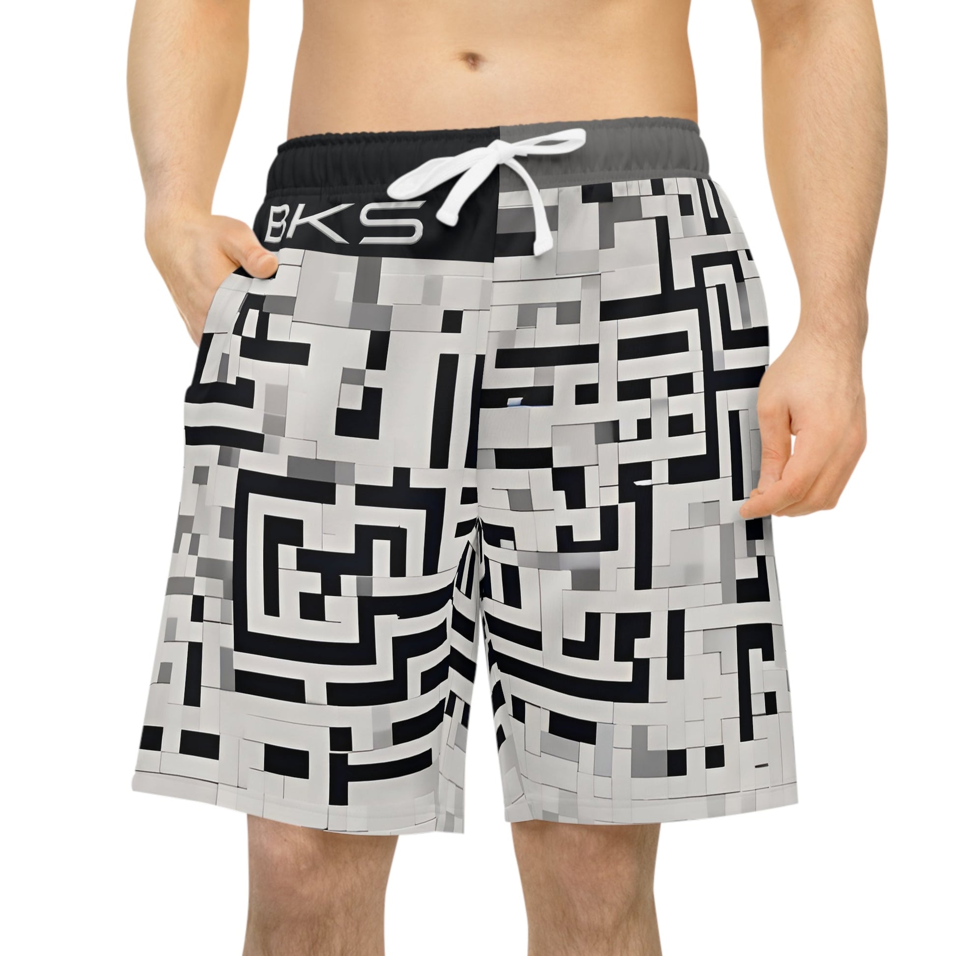 BKS Token Maze™ Athletic Long Shorts Printify bakabo.club