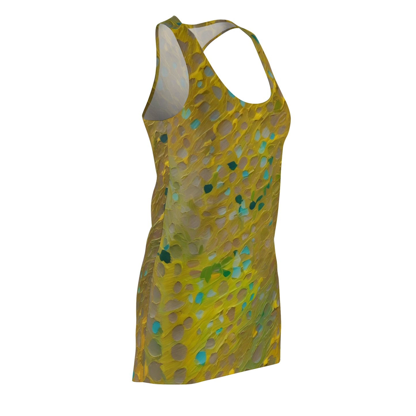 BKS Glyph Yellow Textured™ Racerback Dress