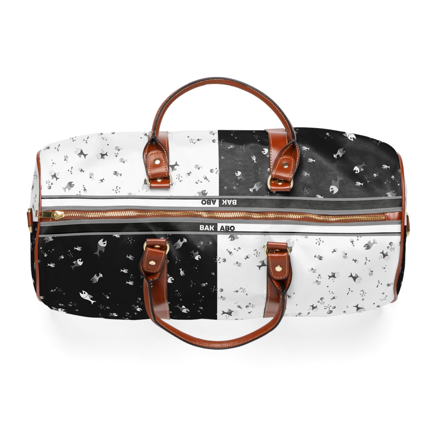 Starry Contrast Waterproof Travel Duffle Bag Printify bakabo.club