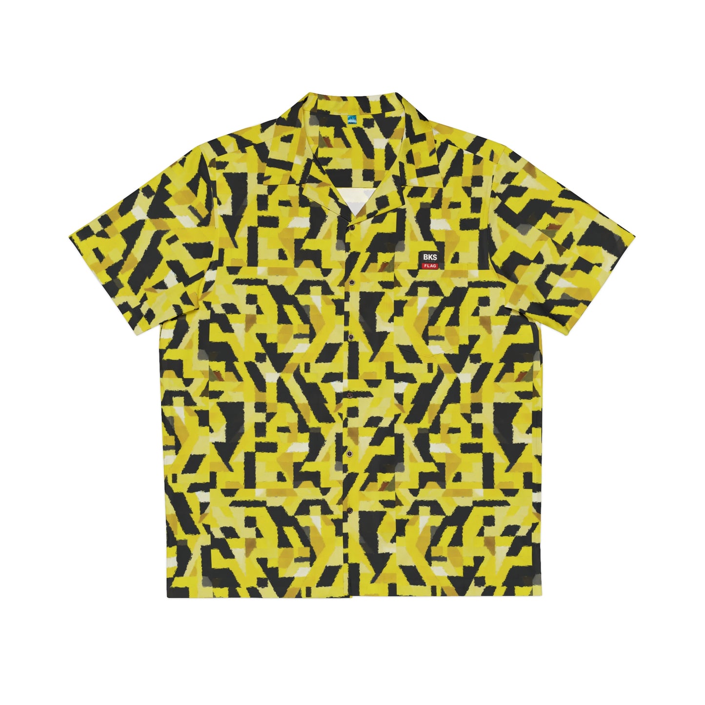 BKS Flag Yellow Camo™ Hawaiian Shirt