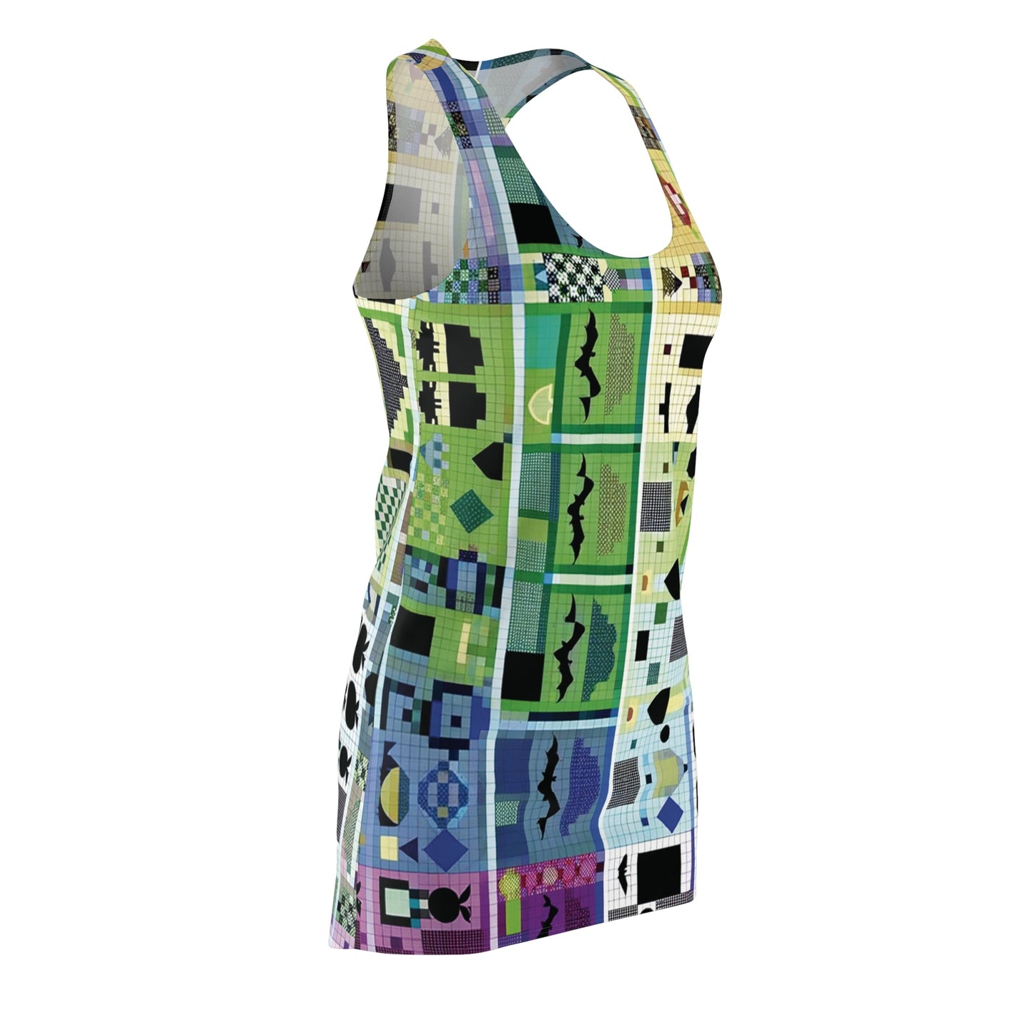 BKS Token Grid™ Racerback Dress Printify bakabo.club