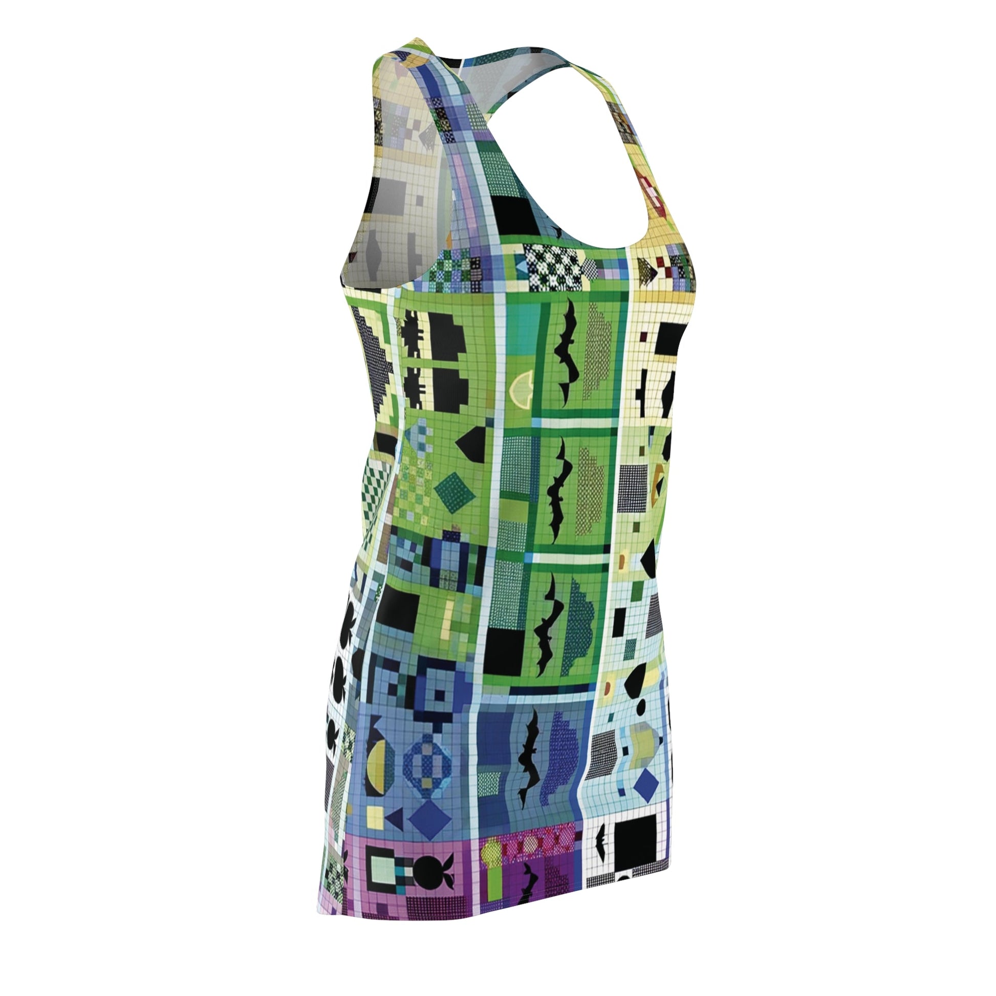 BKS Token Grid™ Racerback Dress Printify bakabo.club