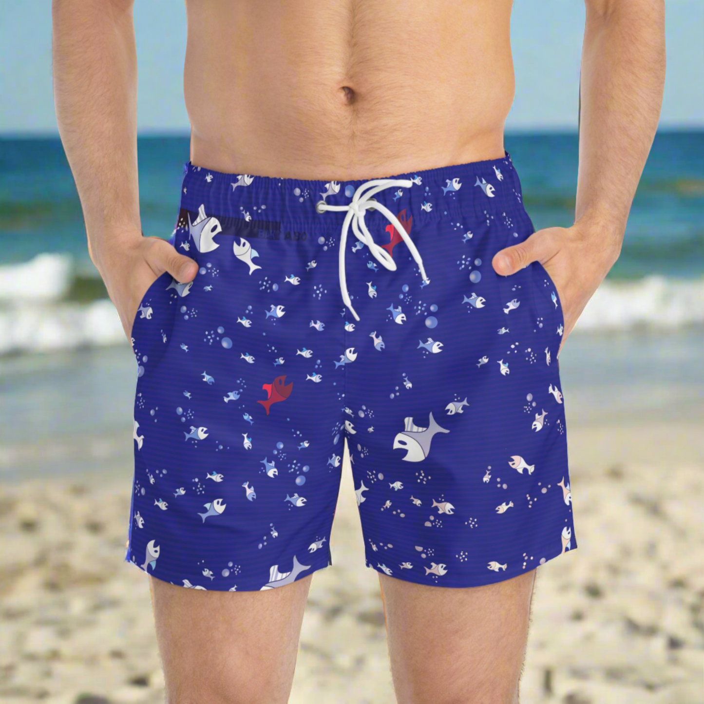 Acqua Blue (BKS)🐟Swim Trunks