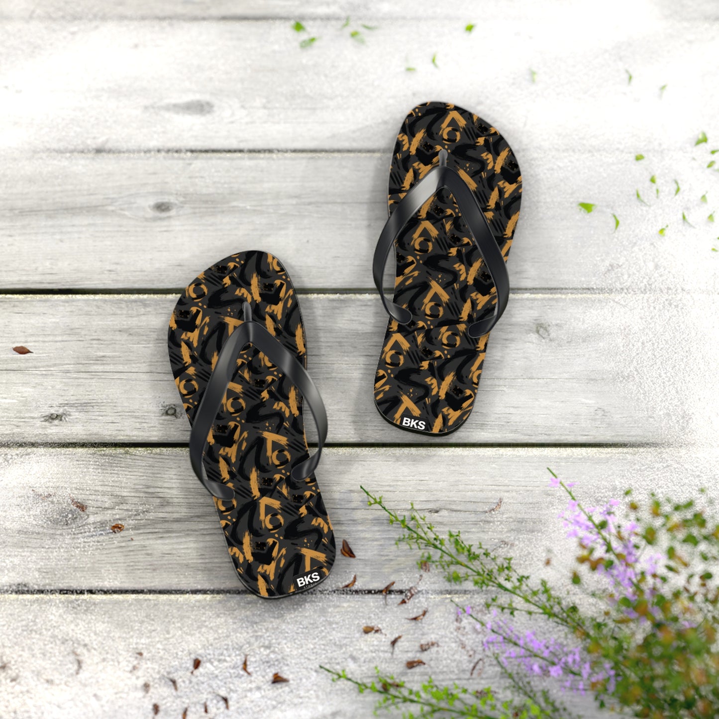 BKS Glyph Mosaic Sandals™ Flip Flops