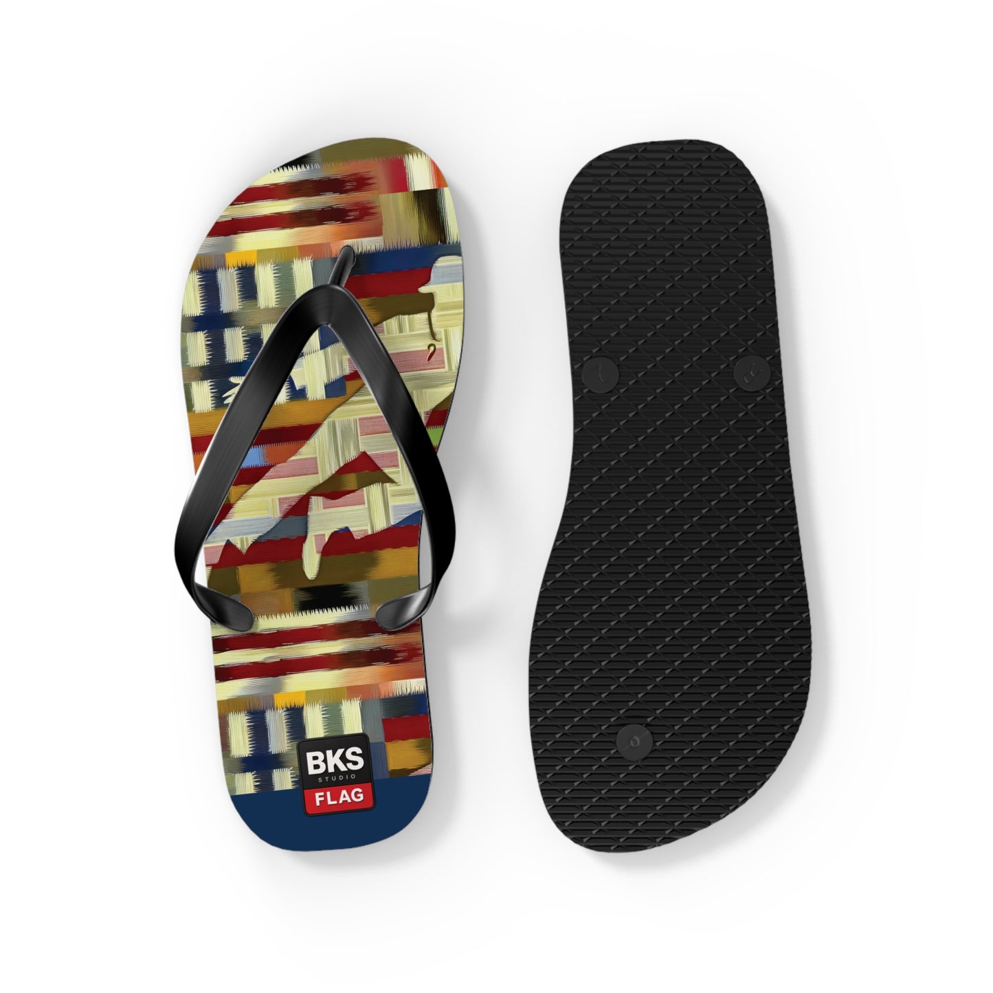 BKS Flag Colorblock Red™ Flip Flops