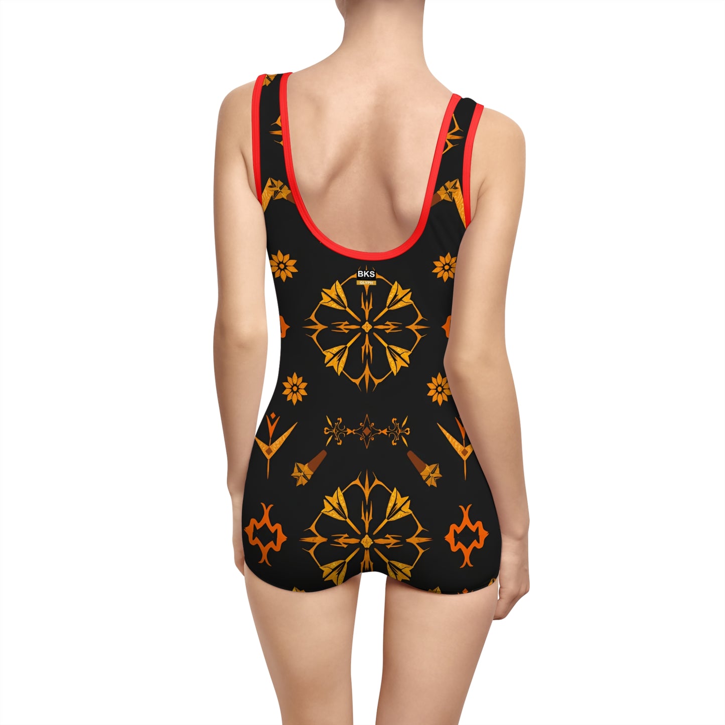 BKS Glyph Cipher™ Vintage Swimsuit