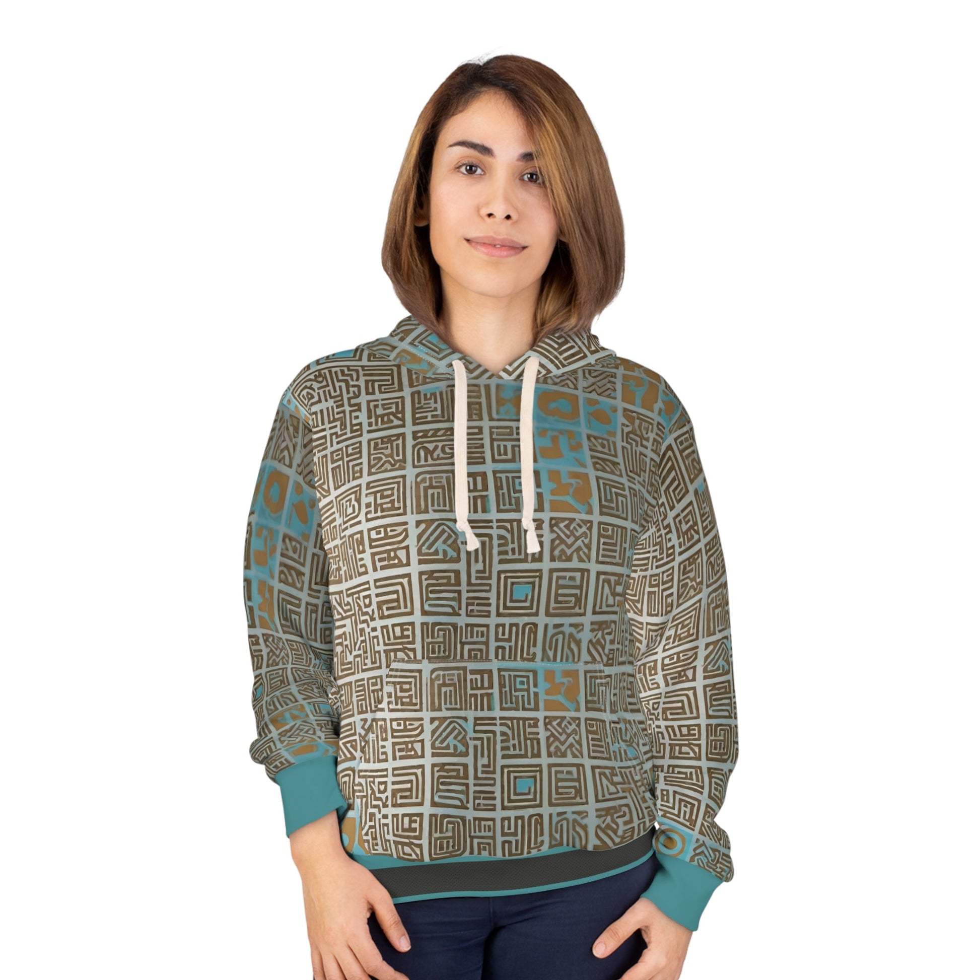 BKS Glyph Maze™ Pullover Hoodie Printify bakabo.club