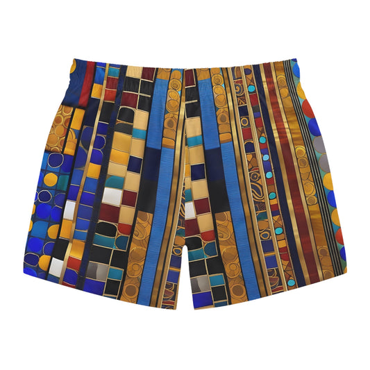 BKS Glyph Column™ Swim Trunks Printify bakabo.club