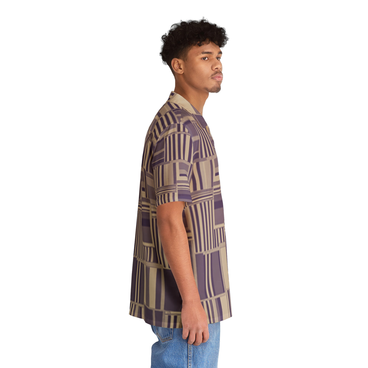 Pulse Block™ Hawaiian Shirt — flat lay