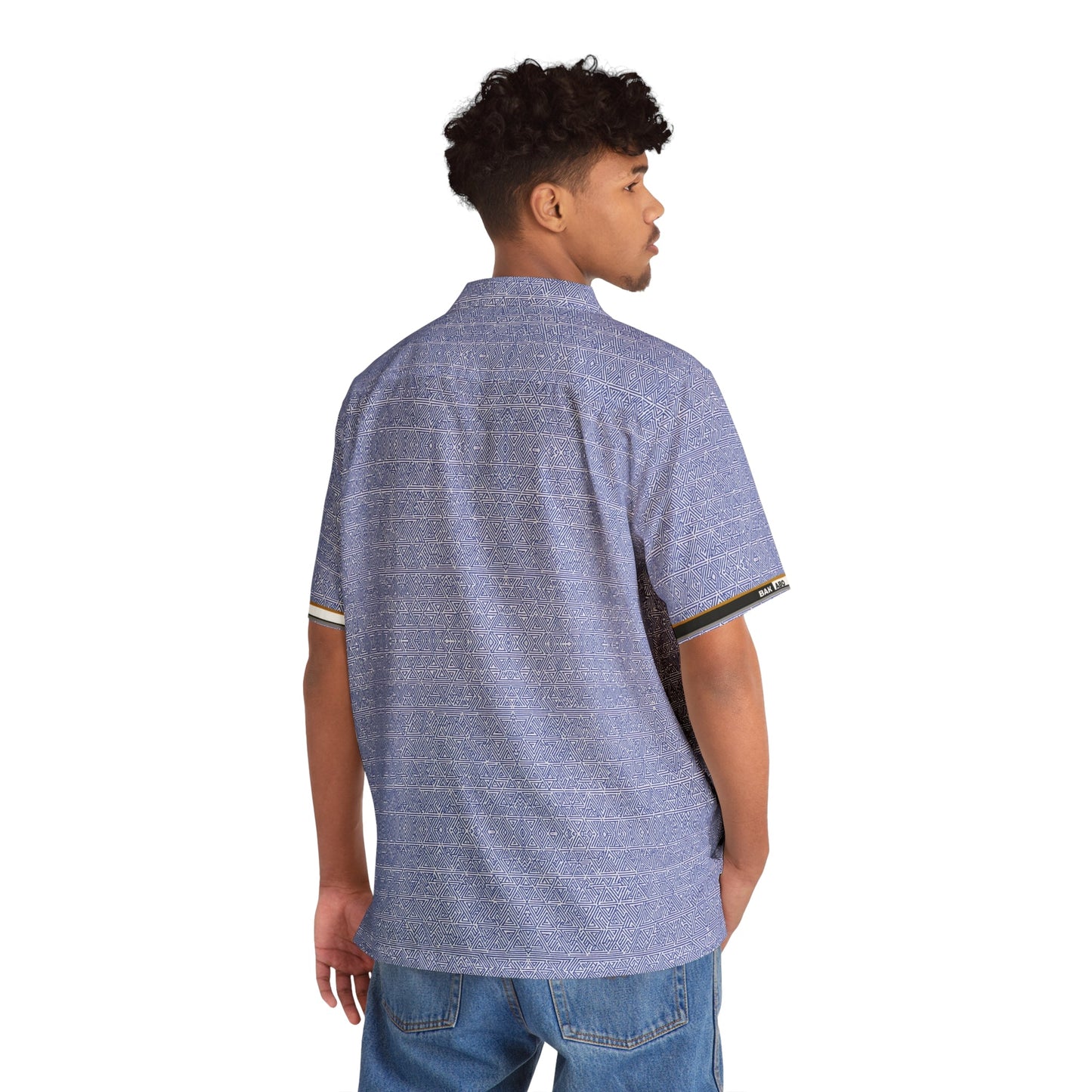 Lavender Textured Hawaiian Shirt — Casual Resort Button-Up for Men Printify bakabo.club