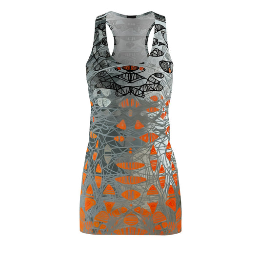 BKS Glyph Swarm™ Racerback Dress Printify bakabo.club