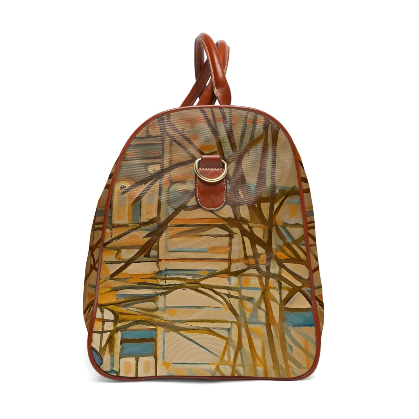 Art Nouveau Travel Duffle — Waterproof Bag with Vintage Portrait Design Printify bakabo.club