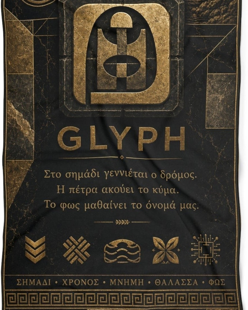 BKS Glyph Verse™ Beach Towel