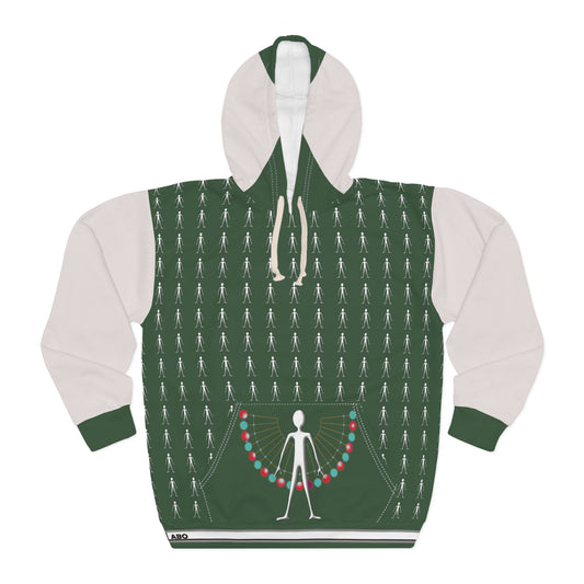 Stick Figure Holiday Hoodie — Funny Christmas Lights Pullover Printify bakabo.club