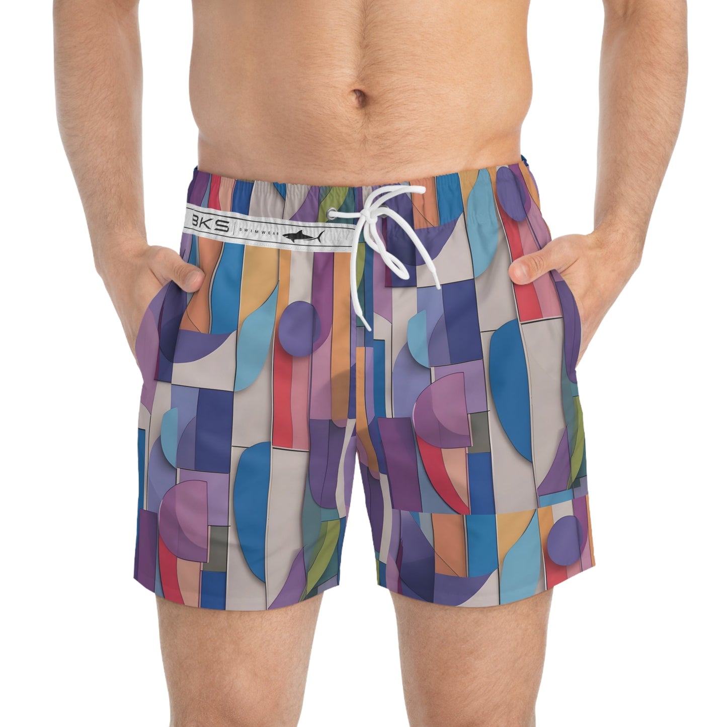 BKS Marker Flux™ Swim Trunks Printify bakabo.club