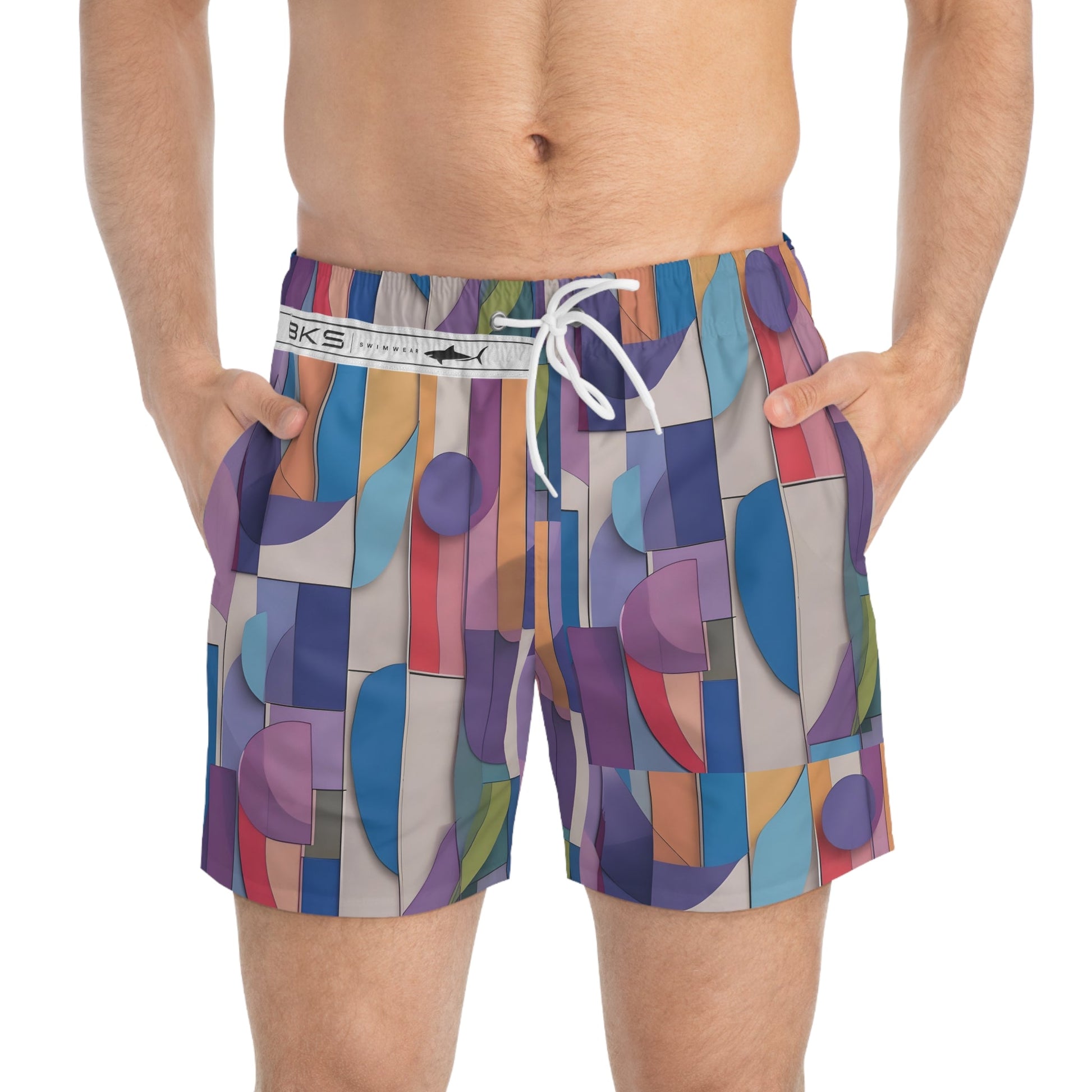 BKS Marker Flux™ Swim Trunks Printify bakabo.club