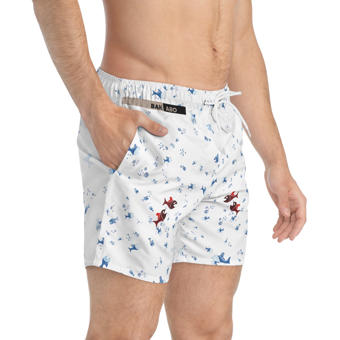 Acqua White (BKS)🐠Swim Trunks