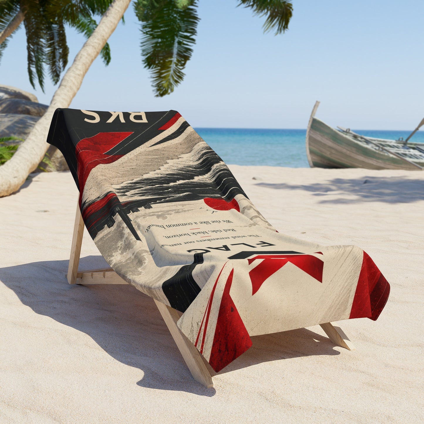 BKS Flag Verse™ Beach Towel