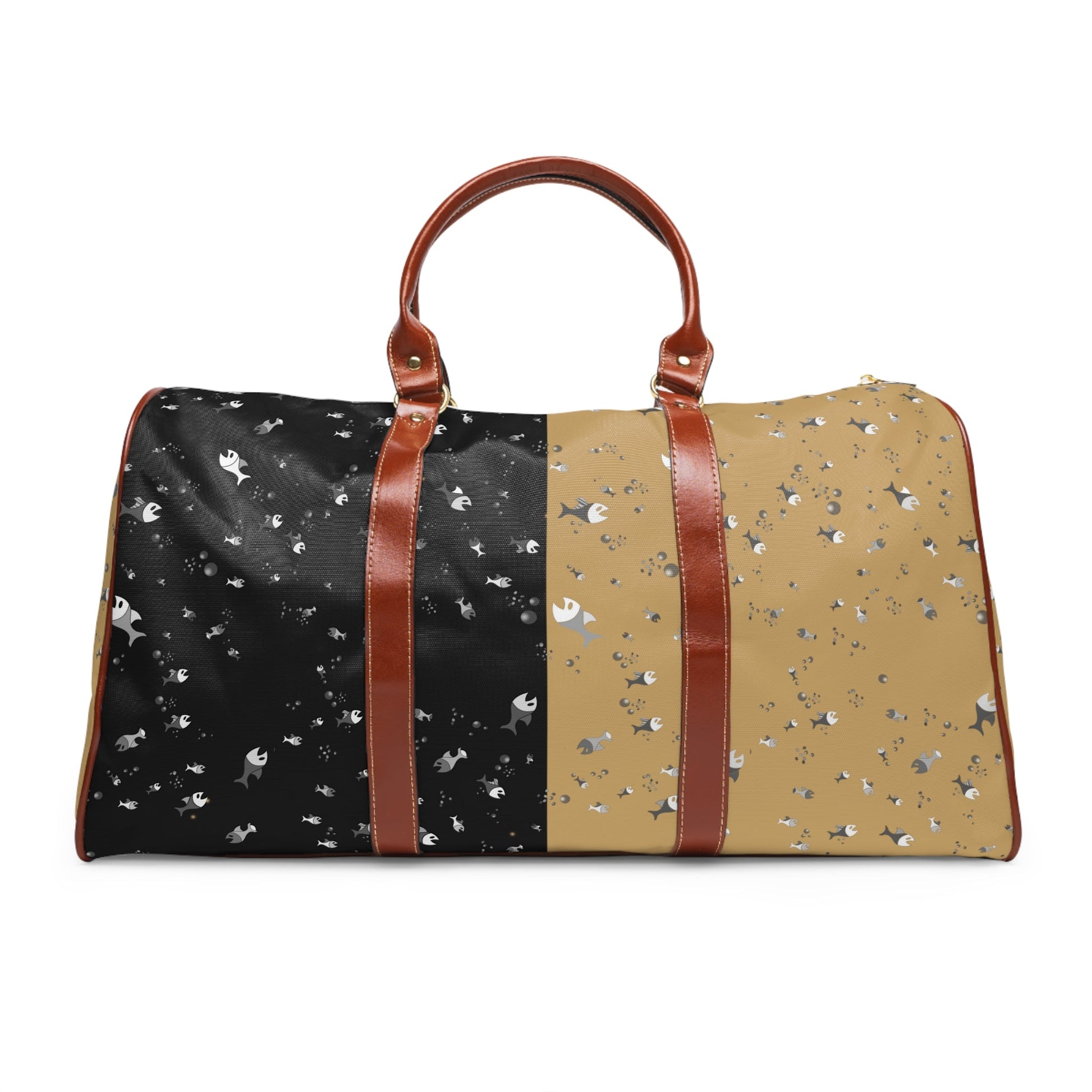 Waterproof Duffle Bag — Two-Tone Confetti Travel Weekender Printify bakabo.club