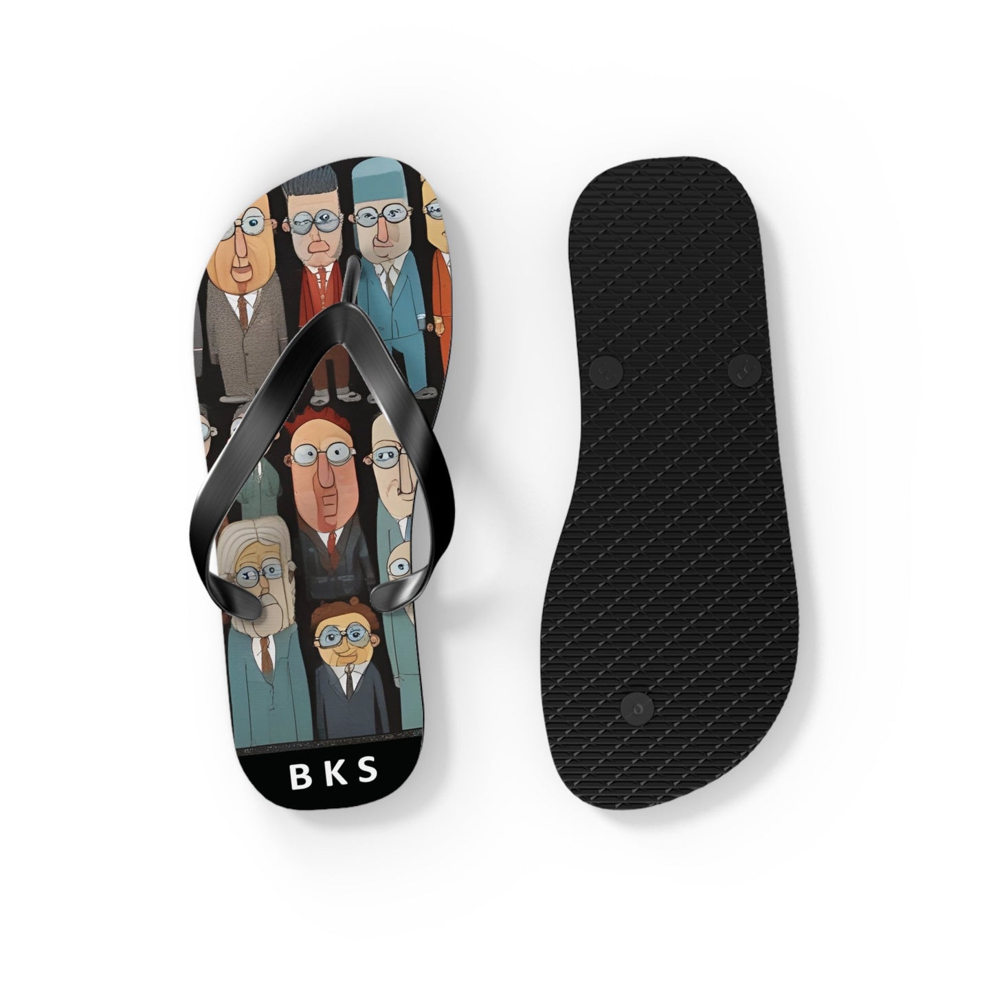 BKS Folklore Crowd™ Flip Flop Printify bakabo.club