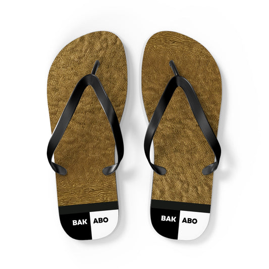 Bakabo Brown Faux Fur Flip Flops — Cozy Novelty Beach Sandals Printify bakabo.club
