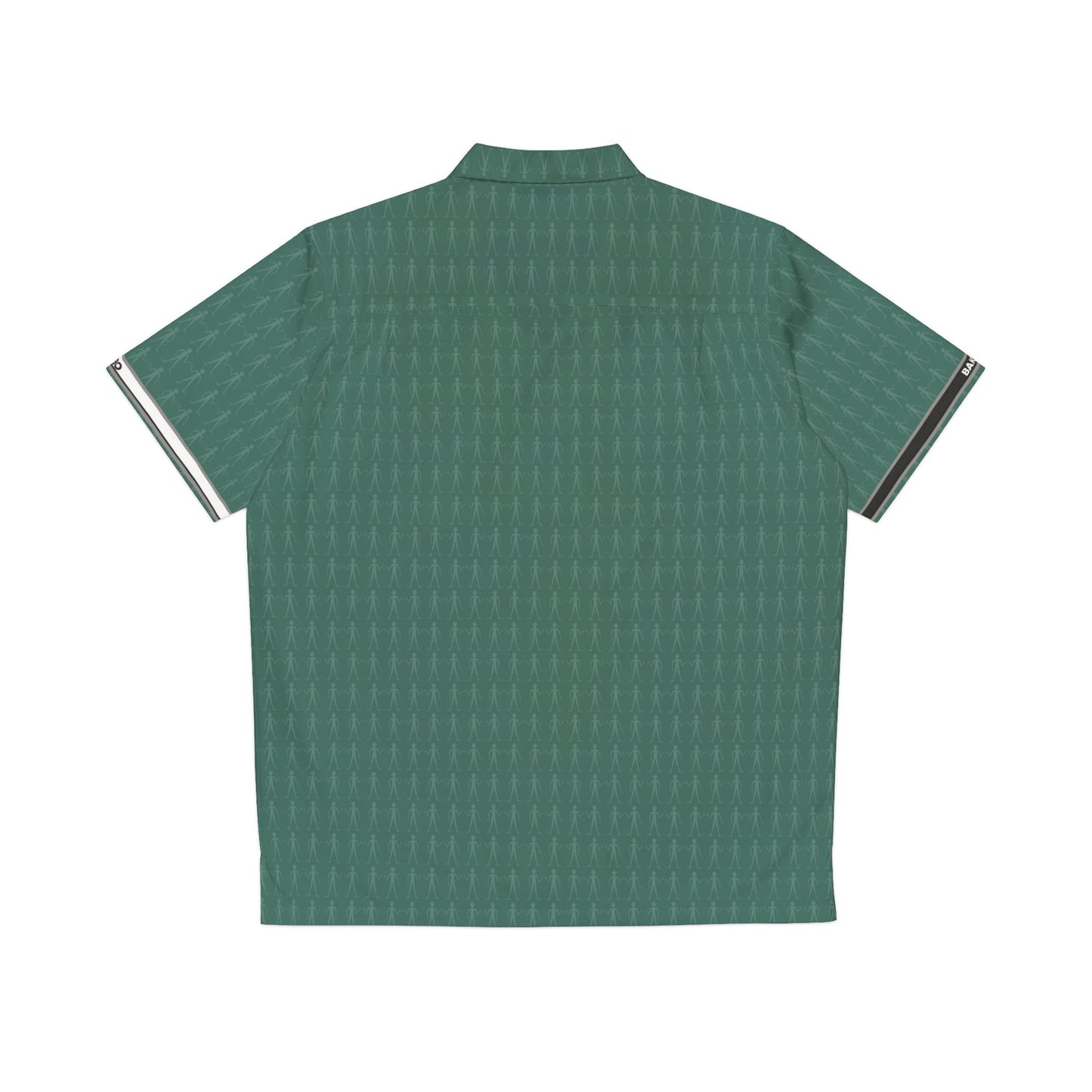 Green Tropical Pattern Hawaiian Shirt — Men's Casual Aloha Button-Up Printify bakabo.club