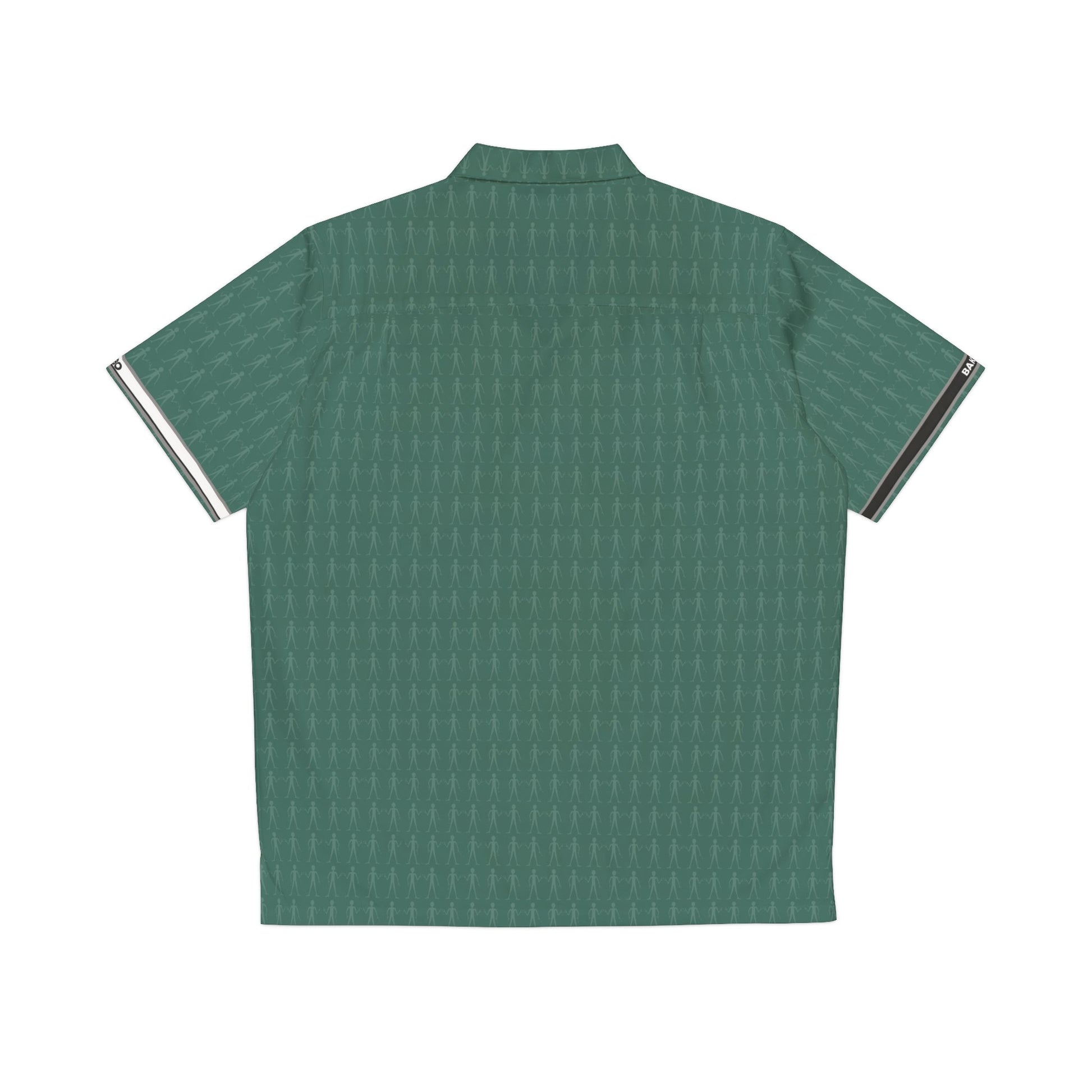 Green Tropical Pattern Hawaiian Shirt — Men's Casual Aloha Button-Up Printify bakabo.club