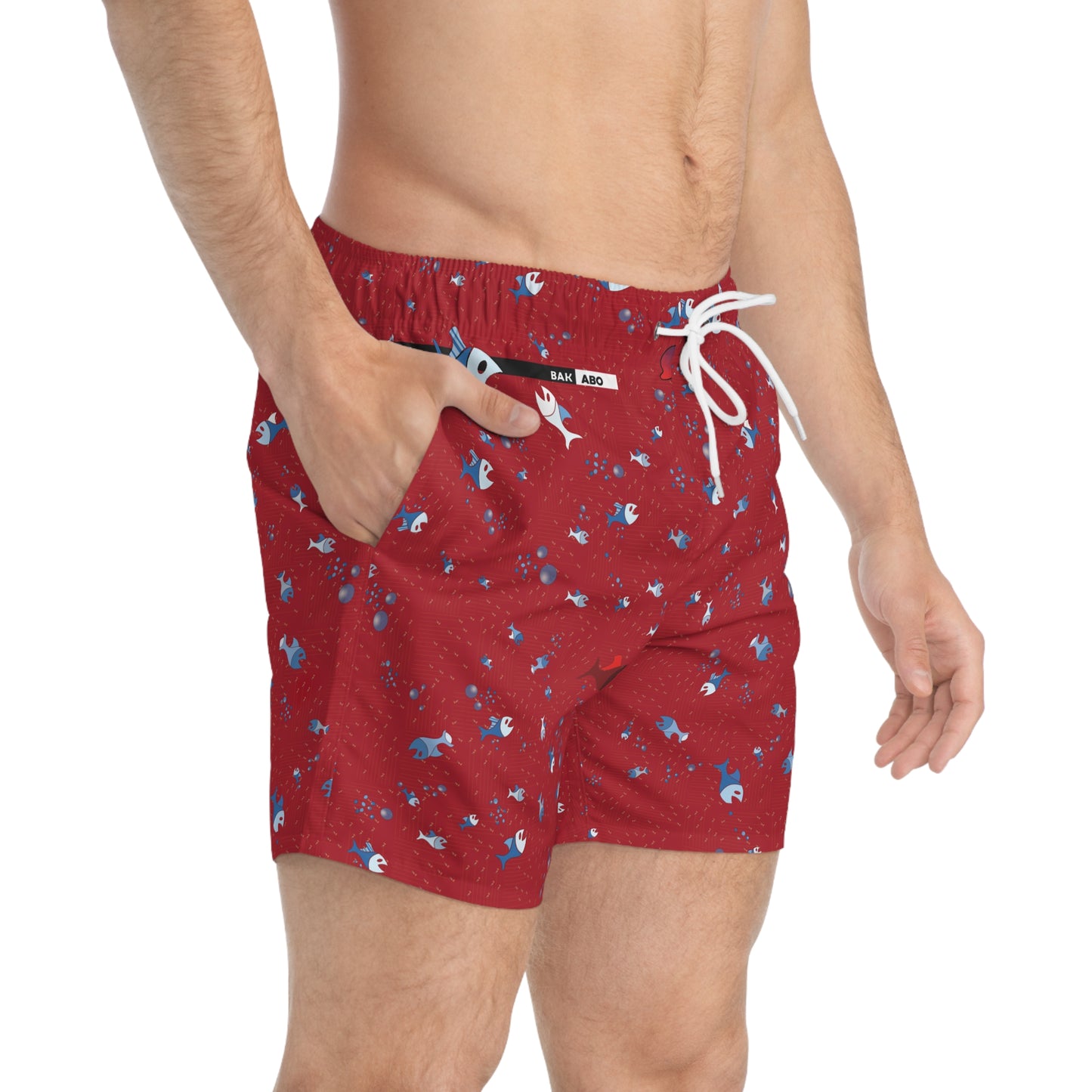 Acqua Red (BKS)🐠Swim Trunks