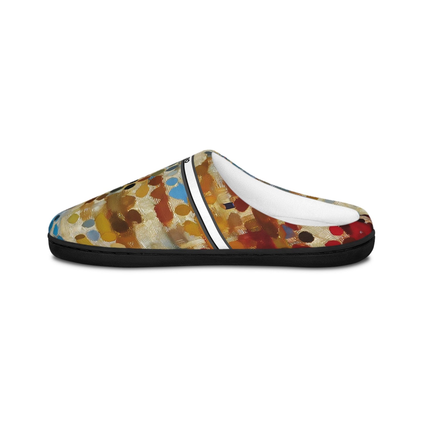 Abstract Dot-Print Indoor Slippers — Cozy Women's Slip-On House Shoes BakAbo Studio BKS bakabo.club