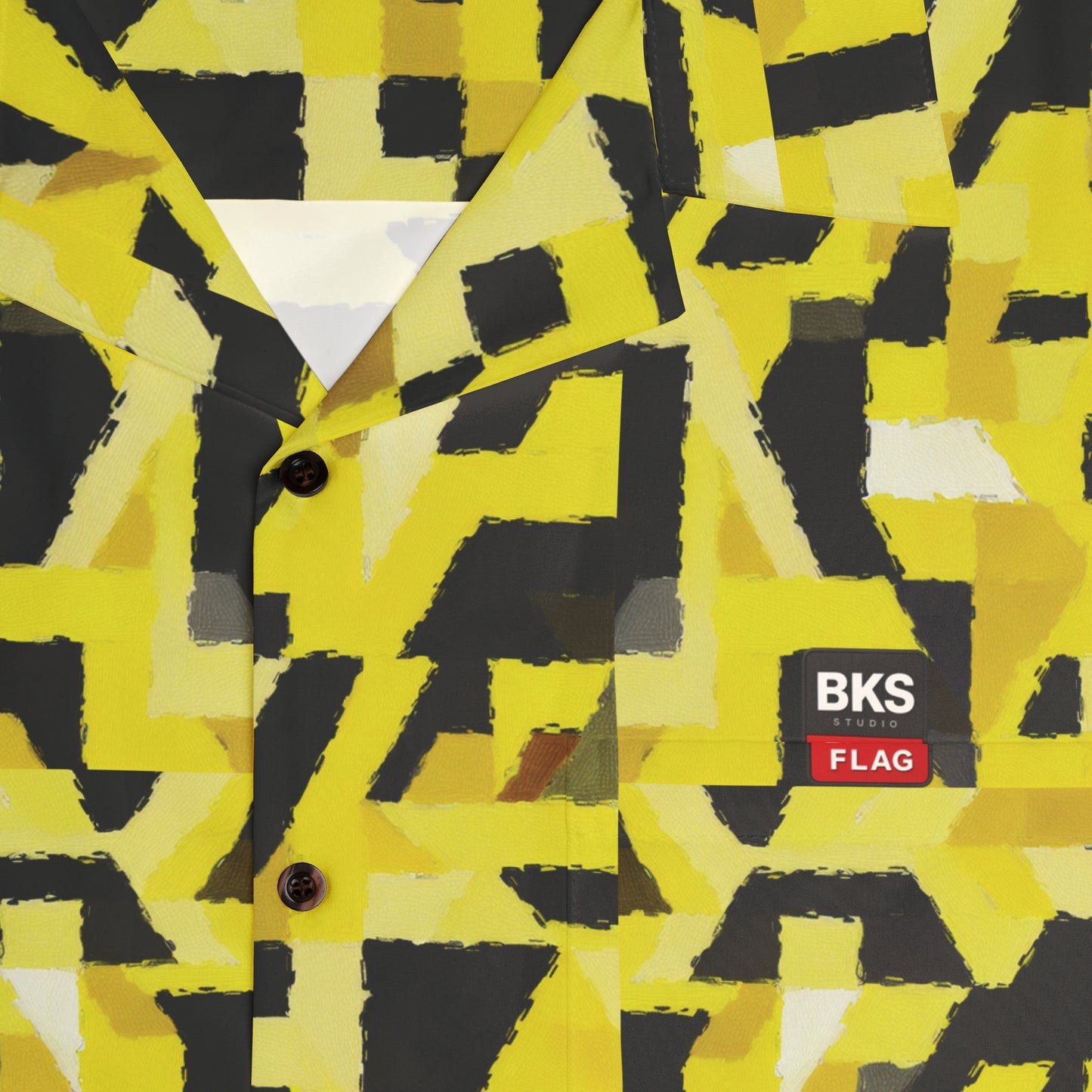 BKS Flag Yellow Camo™ Hawaiian Shirt