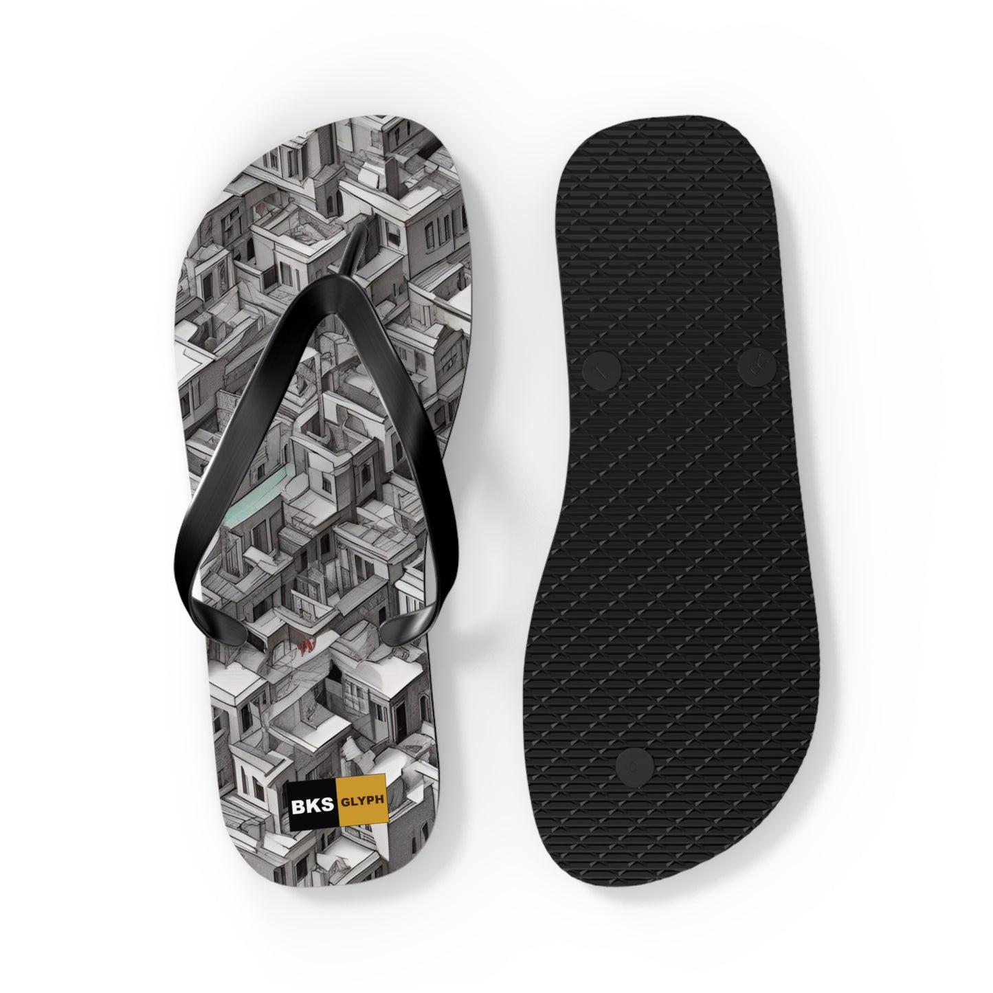 BKS Glyph Escher™ Flip Flops