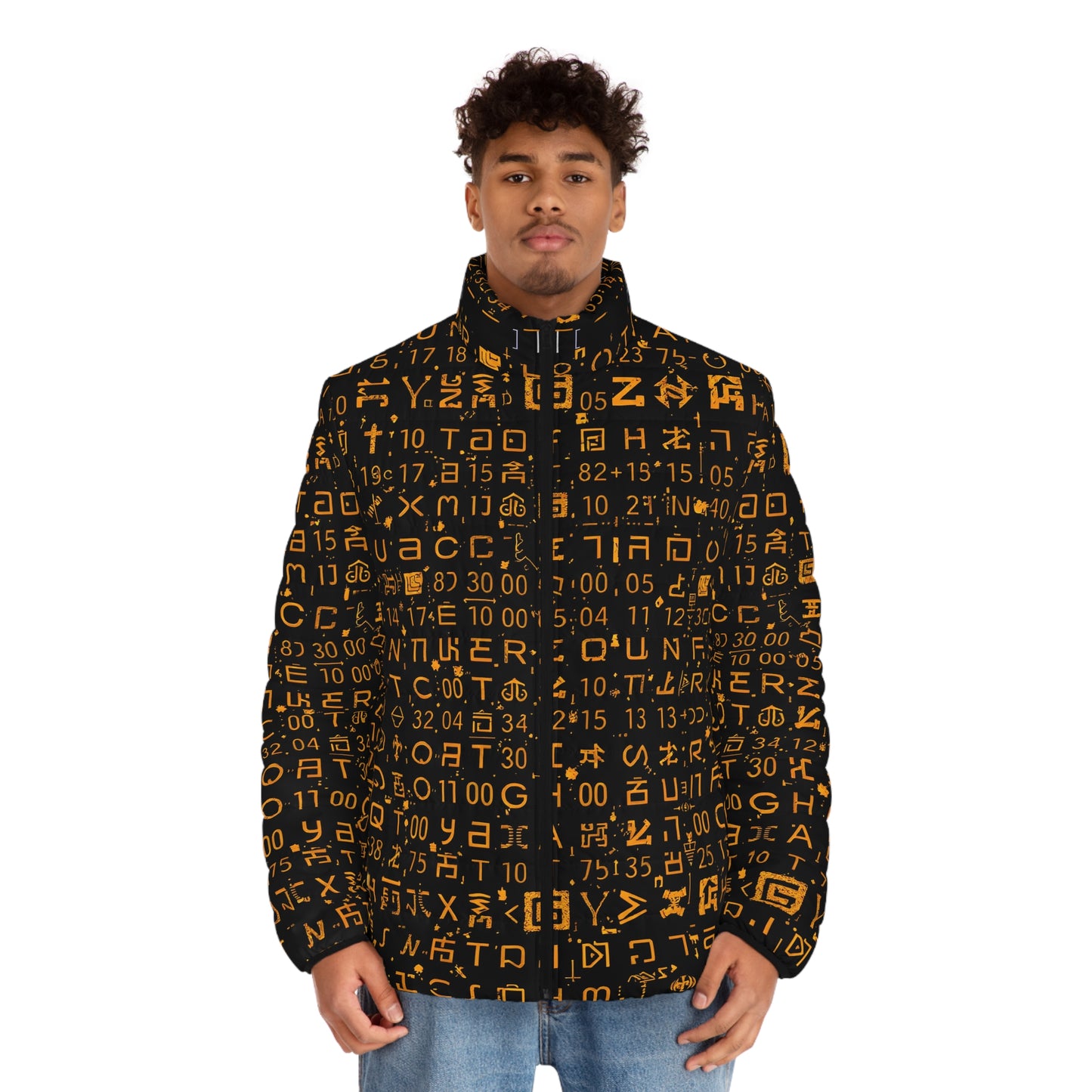 Glyph Mesh™ Puffer — worn, studio